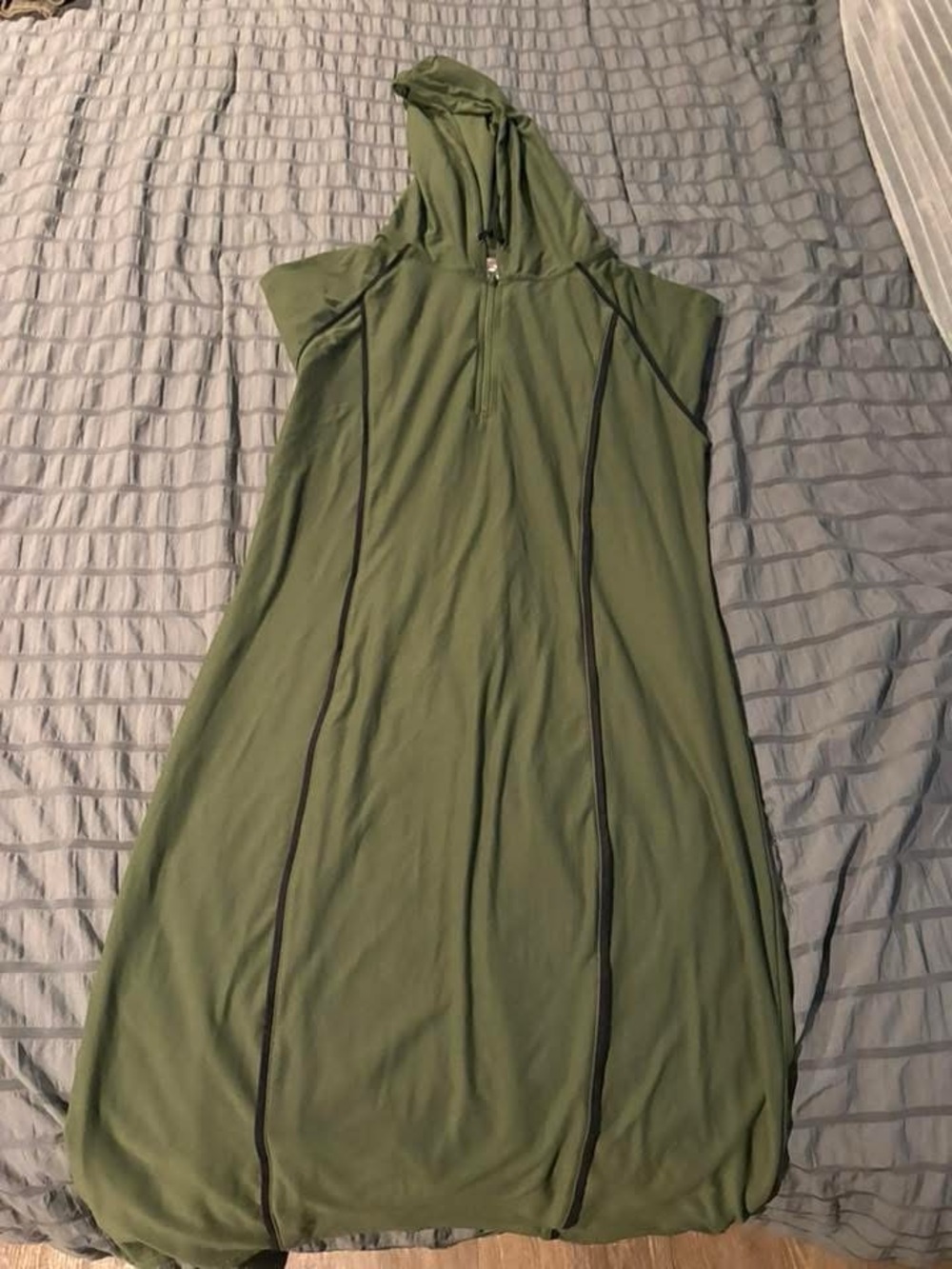 Olive Green Hooded Women’s Dress
